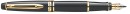 Перьевая ручка Waterman EXPERT Black GT синий позолоченный детали перо F WAT-S0951640 WAT-S09516402