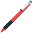 Ручка шариковая MATRIX CLEAR, красный корпус, прозрачный 2319/К