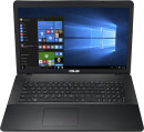 Ноутбук ASUS X751SJ 17.3" 1600x900 Intel Pentium-N3700 500 Gb 4Gb nVidia GeForce GT 920M 1024 Мб черный Windows 10 Home 90NB07S1-M008603