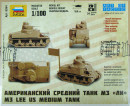 Танк Звезда "Американский средний танк М3 "Ли" 1:100 зеленый  62642