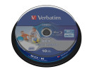 Диски BluRay Verbatim BD-R 25Gb 6x CakeBox Printable 10шт 43804