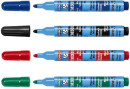 Набор маркеров Stanger FM335 3 мм 4 шт синий зеленый черный красный 713004 713004