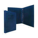 Папка-файл на 4 кольцах, темно-синяя, PVC, 25 мм, диаметр 16мм 08-2720-2/ТС