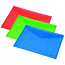 Папка-конверт OMEGA, ф. A4, прозрачная, цвет зеленый, материал полипропилен, плотность 200 мкр 0410-0031-04