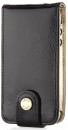 Кожаныи стеганыи чехол Pipetto Flip Case P016-15 для Apple iPhone 4/4S черныи/бежевыи P016-152