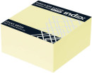 Бумага с липким слоем Index 400 листов 76х75 мм желтый I433610