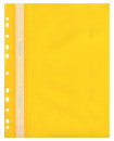 Папка-скоросшиватель, жёлтая, ф.А4, с европланкой, 130/180 мкр 319/03