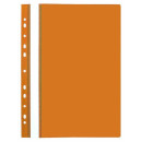 Папка-скоросшиватель, оранжевая, ф.А4, с европланкой, 130/180 мкр 319/06