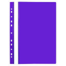 Папка-скоросшиватель, фиолетовая, ф.А4, с европланкой, 130/180 мкр 319/11