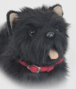 Мягкая игрушка собака Hansa Вест Хайленд Терьер 35 см черный искусственный мех 68452