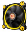 Вентилятор Thermaltake Riing 14 140x140x25 3pin 22.1-28.1dB Yellow + LNC  CL-F039-PL14YL-A5