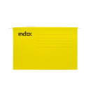 Подвесная папка INDEX, FOOLSCAP, 412х240мм, жёлтая, с табулятором ISF02/FC/YE