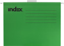Подвесная папка INDEX, ф. А4, зелёная, с табулятором ISF01/A4/GN