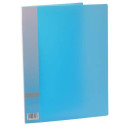 Папка с прижимным механизмом, ф. А4, цвет голубой, материал полипропилен, вместимость 120 листов 0410-0015-03