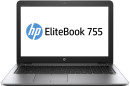 Ноутбук HP EliteBook 755 G3 15.6" 1920x1080 AMD A12 Pro-8800B 256 Gb 8Gb AMD Radeon R7 серебристый Windows 7 Professional + Windows 10 Professional V1A66EA
