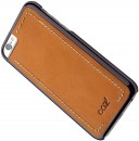 Чехол Cozistyle Leather Chrome Case для iPhone 6s черно-коричневый CLCC618204