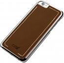 Накладка Cozistyle Leather Chrome Case для iPhone 6S коричневый серебристый CLCC60123