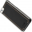 Чехол Cozistyle Leather Chrome Case для iPhone 6s серебристо-черный CLCC60104