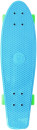 Скейтборд Y-SCOO Fishskateboard 22" RT винил 56,6х15 с сумкой BLUE/green 401-B