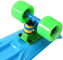 Скейтборд Y-SCOO Fishskateboard 22" RT винил 56,6х15 с сумкой BLUE/green 401-B3