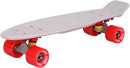 Скейтборд Y-SCOO Fishskateboard 22" RT винил 56,6х15 с сумкой GREY/red 401-G2