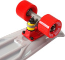 Скейтборд Y-SCOO Fishskateboard 22" RT винил 56,6х15 с сумкой GREY/red 401-G3