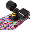 Скейтборд Y-SCOO Fishskateboard Print 22" RT винил 56,6х15 с сумкой Rhombus 401G-R3