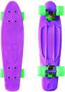 Скейтборд Y-SCOO Fishskateboard Print 22" RT винил 56,6х15 с сумкой PURPLE/green 401-Pr