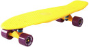 Скейтборд Y-SCOO Fishskateboard Print 22" RT винил 56,6х15 с сумкой  YELLOW/dark purple 401-Y2