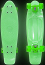 Скейтборд Y-SCOO Big Fishskateboard GLOW 27" RT винил 68,6х19 с сумкой GREEN/green 402E-G2