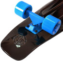 Скейтборд Y-SCOO Big Fishskateboard metallic 27" RT винил 68,6х19 с сумкой BLACK BRONZAT/blue 402H-Bb3
