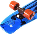 Скейтборд Y-SCOO Big Fishskateboard metallic 27" RT винил 68,6х19 с сумкой BLUE/brown 402H-Bl3