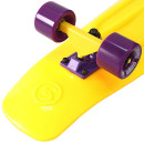 Скейтборд Y-SCOO Big Fishskateboard 27" RT винил 68,6х19 с сумкой YELLOW/dark purple 402-Y3
