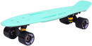 Скейтборд Y-SCOO Skateboard Fishbone с ручкой 22" RT винил 56,6х15 с сумкой AQUA/black 405-A2
