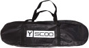 Скейтборд Y-SCOO Skateboard Fishbone с ручкой 22" RT винил 56,6х15 с сумкой AQUA/black 405-A4