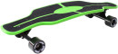 Скейтборд Y-SCOO Longboard Shark TIR 31" RT пластик 79х22 с сумкой GREEN/black 408-G2