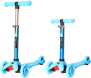 Самокат-каталка трехколёсный Y-SCOO Mini Jump&Go aqua 5"/3" голубой со светящимися колесами2