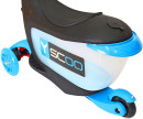 Самокат-каталка трехколёсный Y-SCOO Mini Jump&Go aqua 5"/3" голубой со светящимися колесами5
