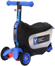 Самокат-каталка трехколёсный Y-SCOO Mini Jump&Go синий2