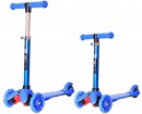 Самокат-каталка трехколёсный Y-SCOO Mini Jump&Go синий со светящимися колесами7