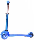 Самокат-каталка трехколёсный Y-SCOO Mini Jump&Go синий со светящимися колесами9