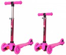 Самокат-каталка трехколёсный Y-SCOO Mini Jump&Go розовый со светящимися колесами2