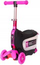 Самокат-каталка трехколёсный Y-SCOO Mini Jump&Go розовый со светящимися колесами4