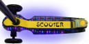 Самокат трехколёсный Y-SCOO MAXI Laser Show черный/желтый4