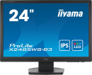 Монитор Iiyama 24.1" XB2485WS-B3 черный IPS LED 4ms 16:10 DVI M/M матовая HAS 250cd 178гр/178гр 1920x1200 D-Sub DisplayPort FHD 4.8кг