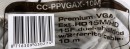 Кабель удлинитель VGA 10.0м Gembird Premium ферритовые кольца серый CC-PPVGAX-10M2