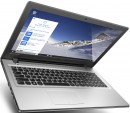Ноутбук Lenovo IP300-15IBR 15.6" 1366x768 Intel Pentium-N3710 1Tb 4Gb nVidia GeForce GT 920M 1024 Мб серебристый Windows 10 80M300MYRK3