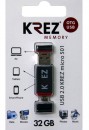 Флешка USB 32Gb Krez micro 501 черно-красный + адаптер KREZ501BR323