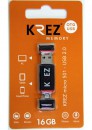 Флешка USB 16Gb Krez micro 501 черно-красный + адаптер KREZ501BR16 431313