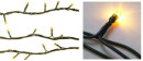Гирлянда электрическая Снежинки, 100 мини-ламп "рис", желт.свечение, зел.провод, 8 реж. 9715602